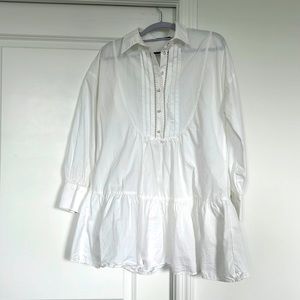 Zara White Shirt Dress XS